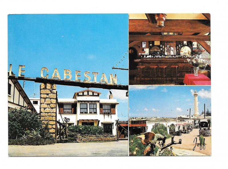 Morroco Casablanca Restaurant Le Cabestan El Hank Lighthouse Multiview Postcard