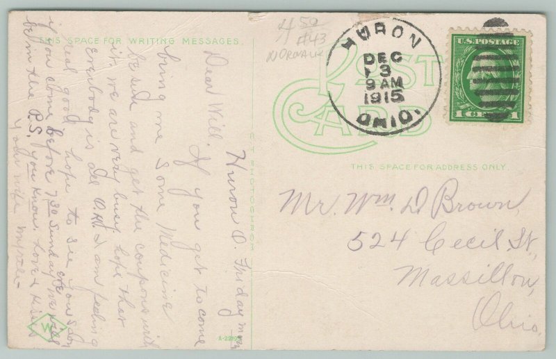 Norwalk Ohio~Public Library~1910 Postcard