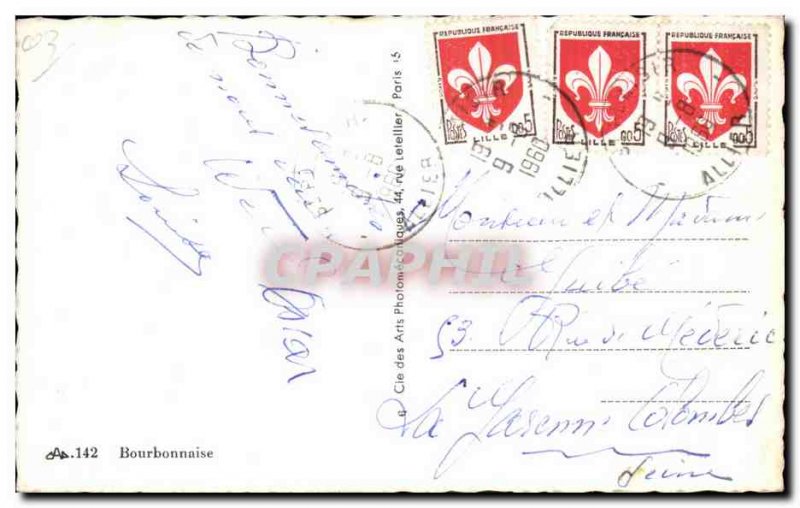 Old Postcard Folklore Bourbonnais Costume