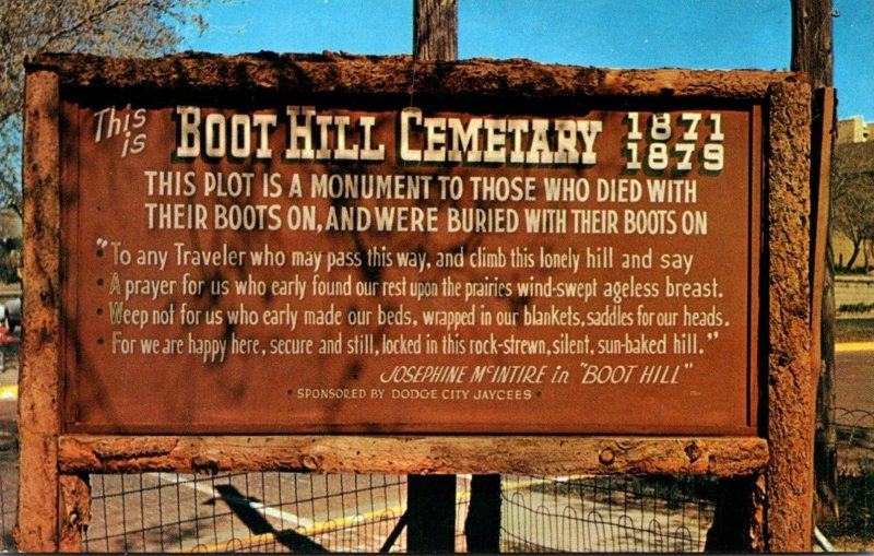 Kansas Dodge City Boot Hill Cemetery