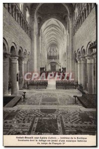 Old Postcard Organ Saint Benoit sur Loire Inside the Shrine Basilica