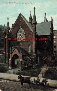 PA, Oil City, Pennsylvania, Trinity Methodist Episcopal Church,1909 PM,Valentine