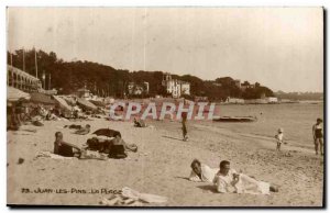Juan les Pins - The Beach - Old Postcard