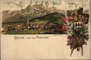 Gruss Aus Dem Pinzgau Zell am Seec1900 Postcard