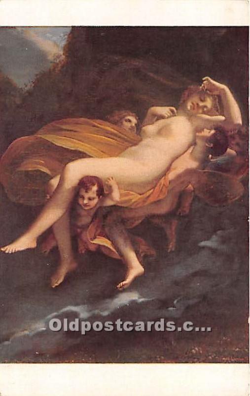 Artist P. Prud'hon The rape of Psyche by Zephyrus Nude Unused 