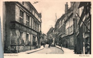 Vintage Postcard Neufchateau Rue St. Jean Québec City Oldest Commercial Stretch