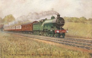 L.N.E.R. Harrogate Pullman Express Tuck Oilette Famous Expresses Ser. PC #
