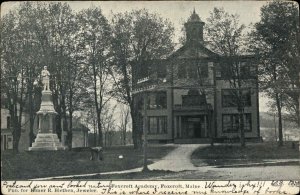 Foxcroft Maine ME Academy School c1900s-20s Postcard