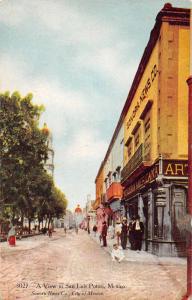 San Luis Potosi SLP Mexico street scene Sonora News Co antique pc Z18510