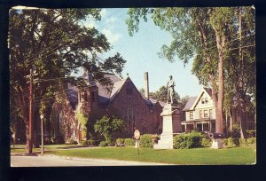 Cortland, New York/NY Postcard, Soldier's Monument, Court House Square, 1963!