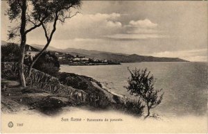 CPA SAN REMO Panorama da ponente ITALY (801865)