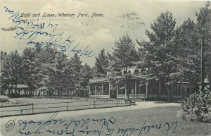Postcard 1910 Massachusetts Cafe Lawn Whalom Park Metropolitan undivided 24-6303