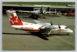 De Havilland DHC-8-102 Dash 8 Air Alliance C-GONH Airline Aircraft Postcard