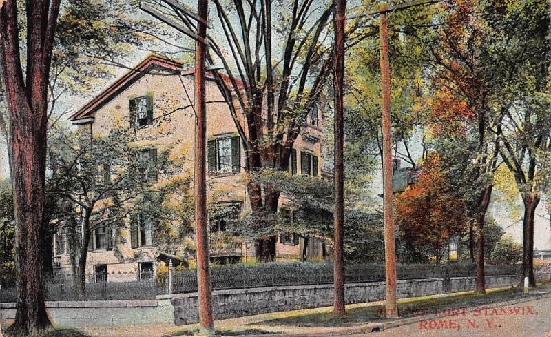 Site of Fort Stanwix, Rome, New York, Early Postcard, Used in 1910
