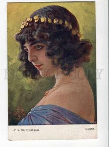 264645 Portrait GIPSY Girl ILLONA by MUTTICH vintage Color PC