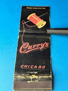 Vintage Matchbook Cover Curry's Chicago, Illinois MB170
