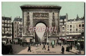 10 Paris - Porte Saint Denis - Old Postcard