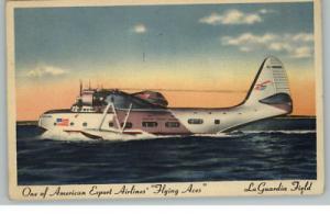 AMERICAN EXPORT AIRLINES Flying Aces Seaplane Linen PC