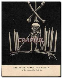 Old Postcard Paris Montmartre Cabaret du Nil lamp funeral