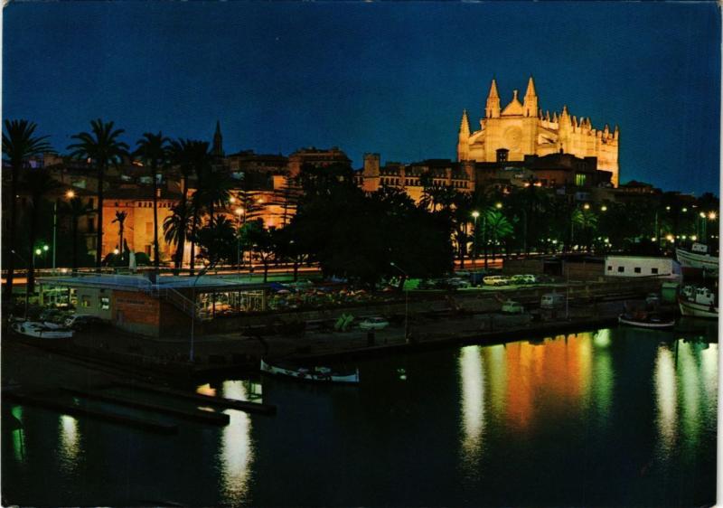 CPA Espagne-Mallorca-Palma de Mallorca-Detalle nocturno del Puerto (323026)