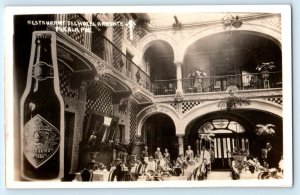 RPPC PUEBLA, Mexico ~ Restaurant HOTEL ARRONTE Cerveceria Moctezuma  Postcard