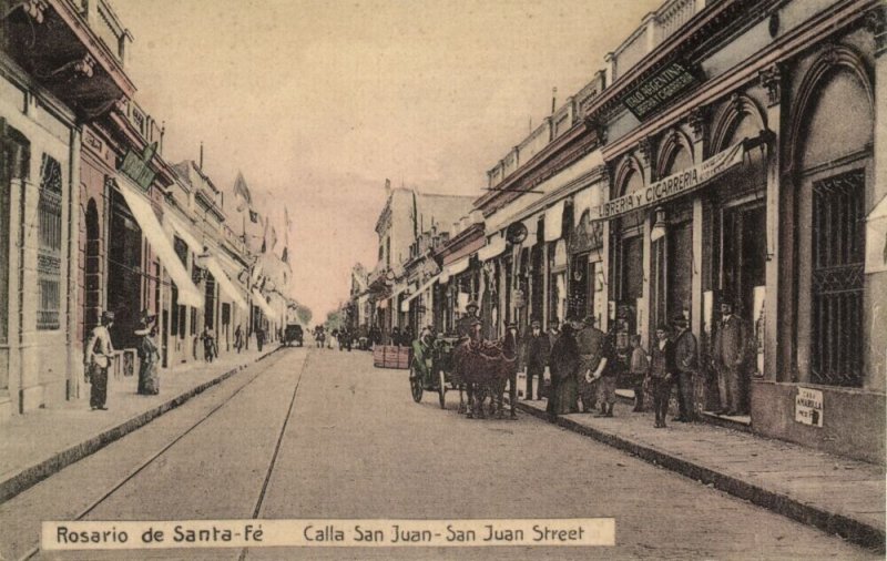 argentina, ROSARIO de SANTA-FÉ, Calla San Juan (1910s) Postcard