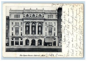 1906 The Opera House Exterior Capac Detroit Michigan MI Vintage Antique Postcard