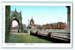 c1905 Copper Windows Entrance Copley Square Boston Massachusetts MA Postcard 