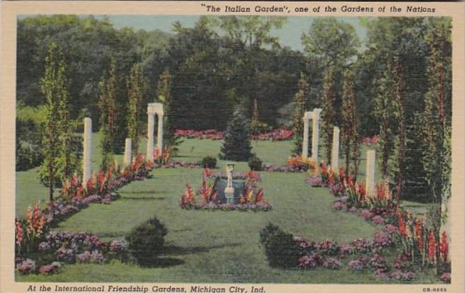 Indiana Michigan City The Itallian garden At International Friendship Gardens...