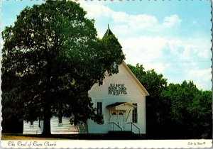 Trail of Tears Church, Old Baptist Mission Church Westville OK Postcard I52