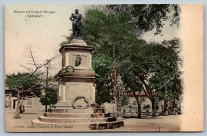 1911  Caracas  Venezuela  Statue of General Monagas   Postcard