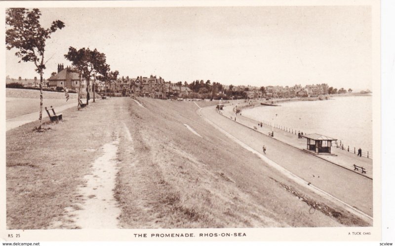 RHOS-ON-SEA, Wales, UK, 1900-10s; The Promenade ; TUCK RS 25