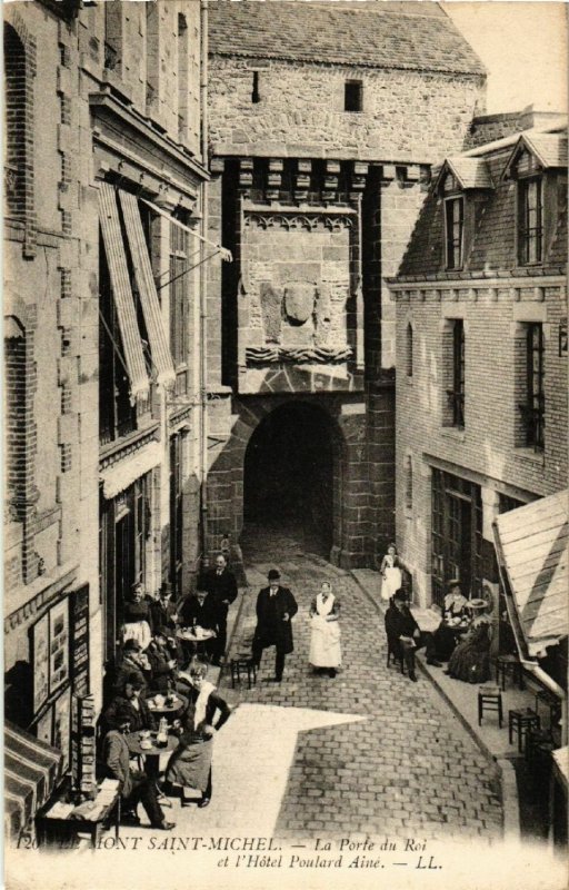 CPA Le Mont St-MICHEL - La Porte du Roi et l'Hotel Poulard Ainé (633227 ...