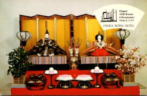 Japan Osaka Royal Hotel Display Of Dolls Of Emperor and Empress