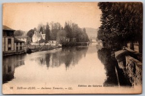 Vtg Bar-sur-Aube France Anciennes Tanneries Aube River Postcard