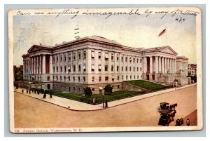 Vintage 1905 Postcard American Flag The U.S. Patent Office Washington DC