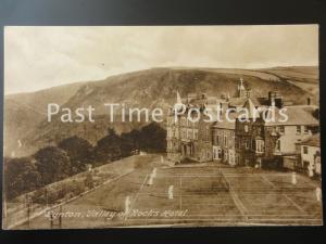 c1908 - Lynton, VALLEY OF ROCKS HOTEL - showing peoples playing on tennis courts
