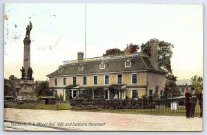 1910's Manor Hall 1682 and Soldier's Monument Yonkers New York Posted Postcard