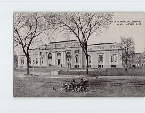 Postcard Carnegie Public Library, Washington, District of Columbia