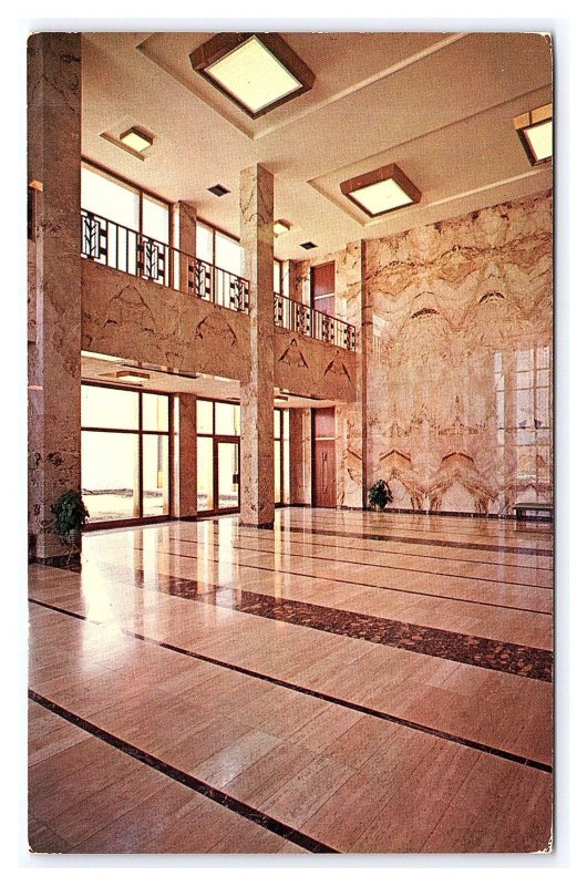 Eisenhower Presidential Library Abilene Kansas Postcard Interior View