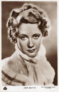 Jane Baxter Hollywood Film Actress Real Photo Postcard