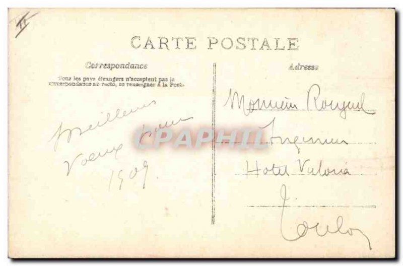 Postcard Old Woman Tennis