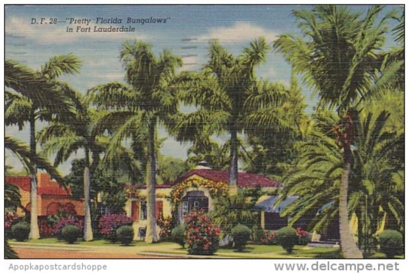 Florida Fort Lauderdale Pretty Florida Bungalows In Fort Lauderdale 1952