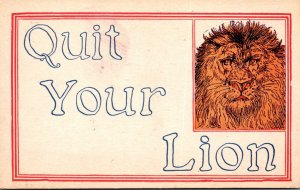 Humour Quit Your Lion