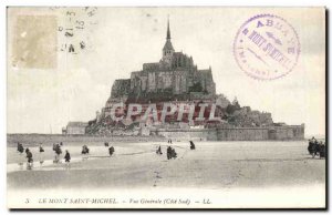 Old Postcard Mont Saint Michel Vue Generale (South Coast)