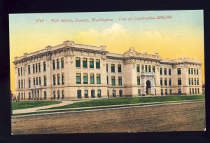 Everett, Washington/WA Postcard, High School, 1950's?