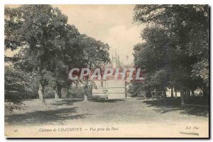 Old Postcard Chateau de Chaumont Park View taken