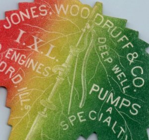 1880s Die-Cut Leaf Jones Woodruff & Co. Engines & Pumps F136