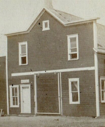 Calio NORTH DAKOTA RPPC 1911 LIVERY STABLE nr Cando Starkweather DPO Pop 22 ND 