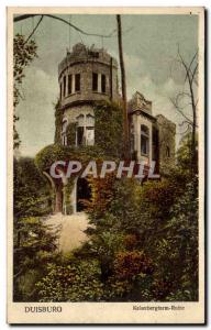 Old Postcard Duisburg Kaiserbergturm Ruin